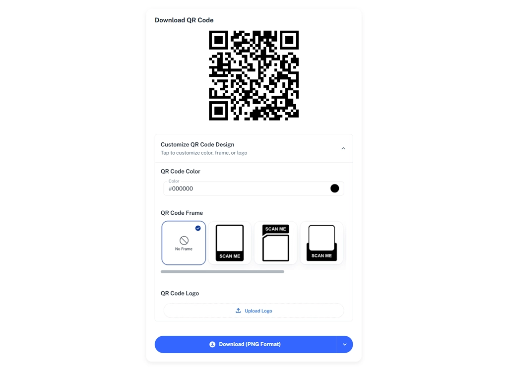 Step 3 — Publish & Download Your QR Code